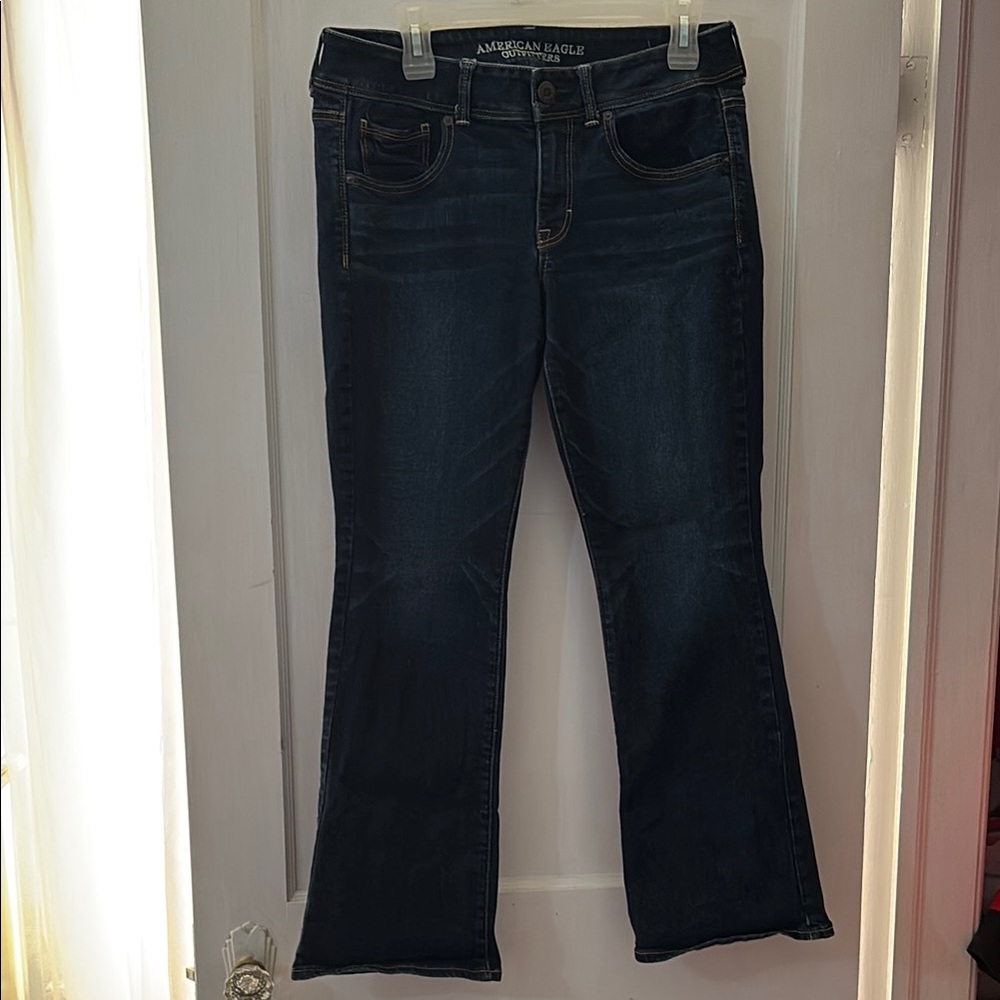 American Eagle Blue Kick Boot Stretch Jeans